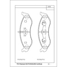 KD6350 ASIMCO Комплект тормозных колодок, дисковый тормоз