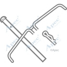 KIT267 APEC Комплектующие, тормозные колодки