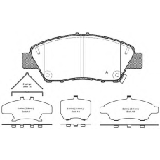 BPA1358.02 OPEN PARTS Комплект тормозных колодок, дисковый тормоз