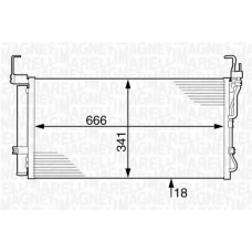 350203625000 MAGNETI MARELLI Конденсатор, кондиционер