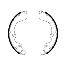 8DB 355 000-491 HELLA Комплект тормозных колодок