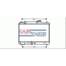 2203801 KUHLER SCHNEIDER Радиатор, охлаждение двигател