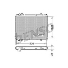 DRM21035 DENSO Радиатор, охлаждение двигателя