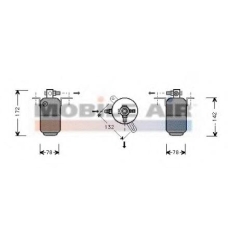3000D005 VAN WEZEL Осушитель, кондиционер
