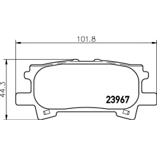 8DB 355 010-621 HELLA PAGID Комплект тормозных колодок, дисковый тормоз