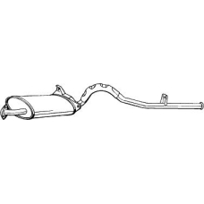 282-801 BOSAL Глушитель выхлопных газов конечный