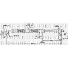 BBH6670 BORG & BECK Тормозной шланг