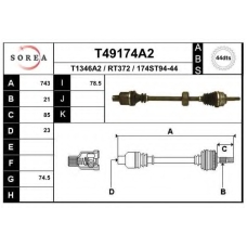 T49174A2 EAI Приводной вал