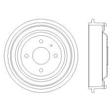 MBD038 MINTEX Тормозной барабан