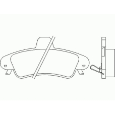 P 24 070 BREMBO Комплект тормозных колодок, дисковый тормоз