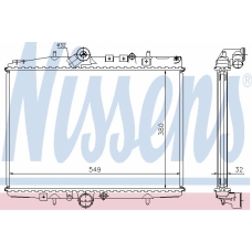 61294A NISSENS Радиатор, охлаждение двигателя