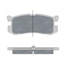 SP 283 PR SCT Комплект тормозных колодок, дисковый тормоз