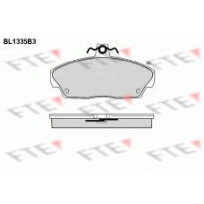 BL1335B3 FTE Комплект тормозных колодок, дисковый тормоз