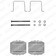LX0122 DELPHI Комплектующие, колодки дискового тормоза