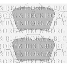 BBP1938 BORG & BECK Комплект тормозных колодок, дисковый тормоз