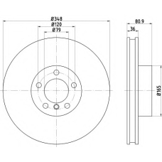 MDC2623 MINTEX Тормозной диск