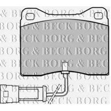 BBP1008 BORG & BECK Комплект тормозных колодок, дисковый тормоз