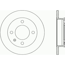 BDA1157.10 OPEN PARTS Тормозной диск