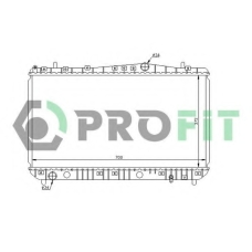 PR 1704A1 PROFIT Радиатор, охлаждение двигателя