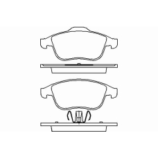 P 68 046 BREMBO Комплект тормозных колодок, дисковый тормоз