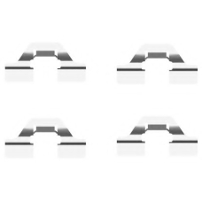 8DZ 355 203-231 HELLA PAGID Комплектующие, колодки дискового тормоза