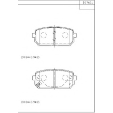 KD9760 ASIMCO Комплект тормозных колодок, дисковый тормоз