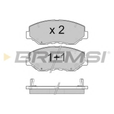 BP3117 BREMSI Комплект тормозных колодок, дисковый тормоз