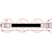 T 54 030 BREMBO Тормозной шланг