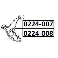 0224-007 ASVA Рычаг независимой подвески колеса, подвеска колеса