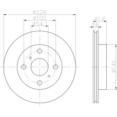 8DD 355 102-161 HELLA Тормозной диск