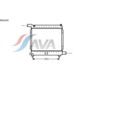 MSA2039 AVA Радиатор, охлаждение двигателя
