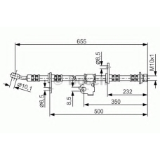 1 987 476 665 BOSCH Тормозной шланг