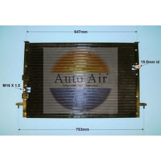 16-3934 AUTO AIR GLOUCESTER Конденсатор, кондиционер