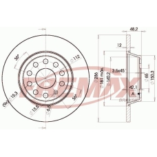 BD-5619-50 FREMAX Тормозной диск
