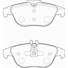 FD7303A NECTO Комплект тормозных колодок, дисковый тормоз