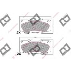 BP2167 DJ PARTS Комплект тормозных колодок, дисковый тормоз