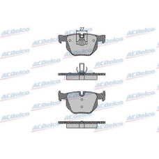 AC860281D AC Delco Комплект тормозных колодок, дисковый тормоз
