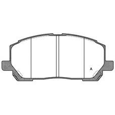BPA0855.00 OPEN PARTS Комплект тормозных колодок, дисковый тормоз