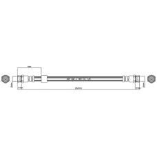 VBH775 MOTAQUIP Тормозной шланг