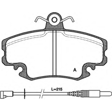BPA0141.32 OPEN PARTS Комплект тормозных колодок, дисковый тормоз