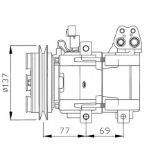 32115G NRF Компрессор, кондиционер
