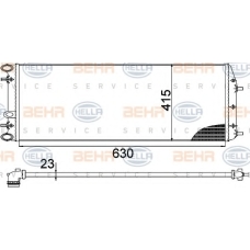 8MK 376 717-704 HELLA Радиатор, охлаждение двигателя