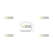 BD S248 STARLINE Комплект тормозных колодок, дисковый тормоз
