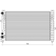 350213836000 MAGNETI MARELLI Радиатор, охлаждение двигателя