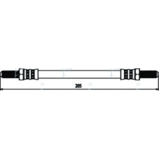 HOS3452 APEC Тормозной шланг