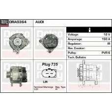 DRA0364 DELCO REMY Генератор