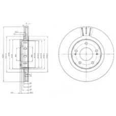 BG4038 DELPHI Тормозной диск