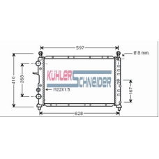 1711501 KUHLER SCHNEIDER Радиатор, охлаждение двигател