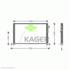 94-5118 KAGER Конденсатор, кондиционер