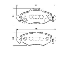 0 986 424 788 BOSCH Комплект тормозных колодок, дисковый тормоз